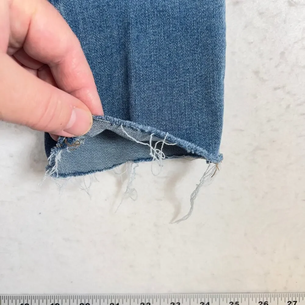 Madewell 10" Roadtripper Jeans Style # MD518 Woman's 27 Skinny High Rise Stretch - Picture 16 of 16